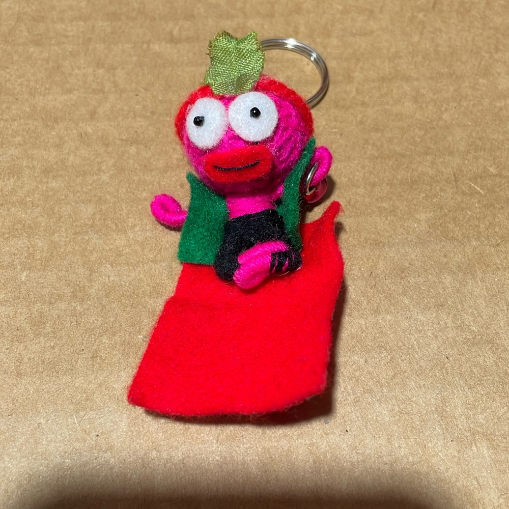 Yogi or yoga yarn doll keychain